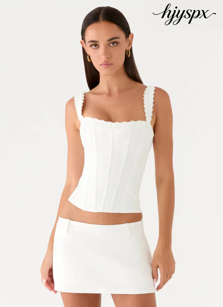 Amarente Mini Skort - White - Mini Skirt