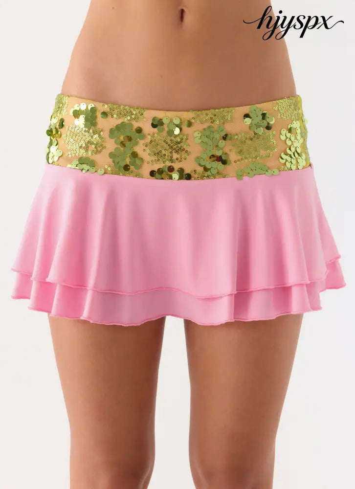 Aminata Mini Skirt - Baby Pink - Mini Skirts