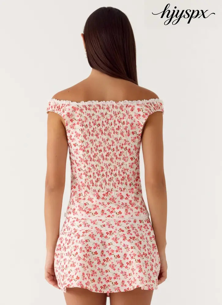 Anja Mini Skirt - Porcelain Rose - Mini Skirt