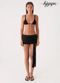 Arinah Swim Mini Skirt - Black - Mini Skirt