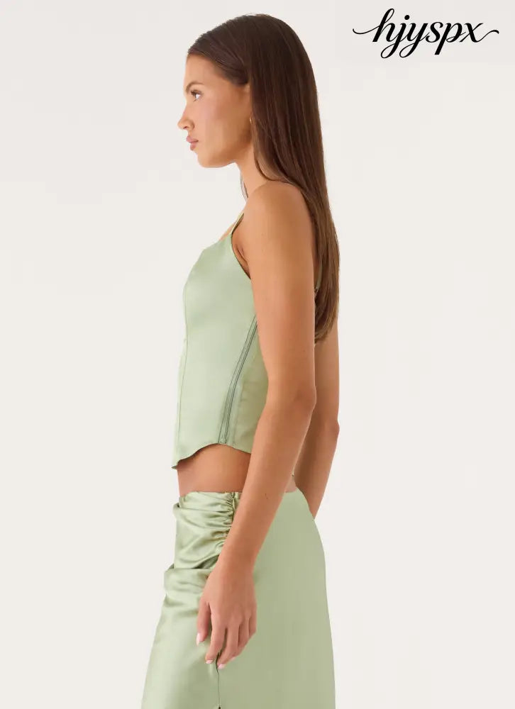 Belle Chime Bustier - Sage - Bustier Tops