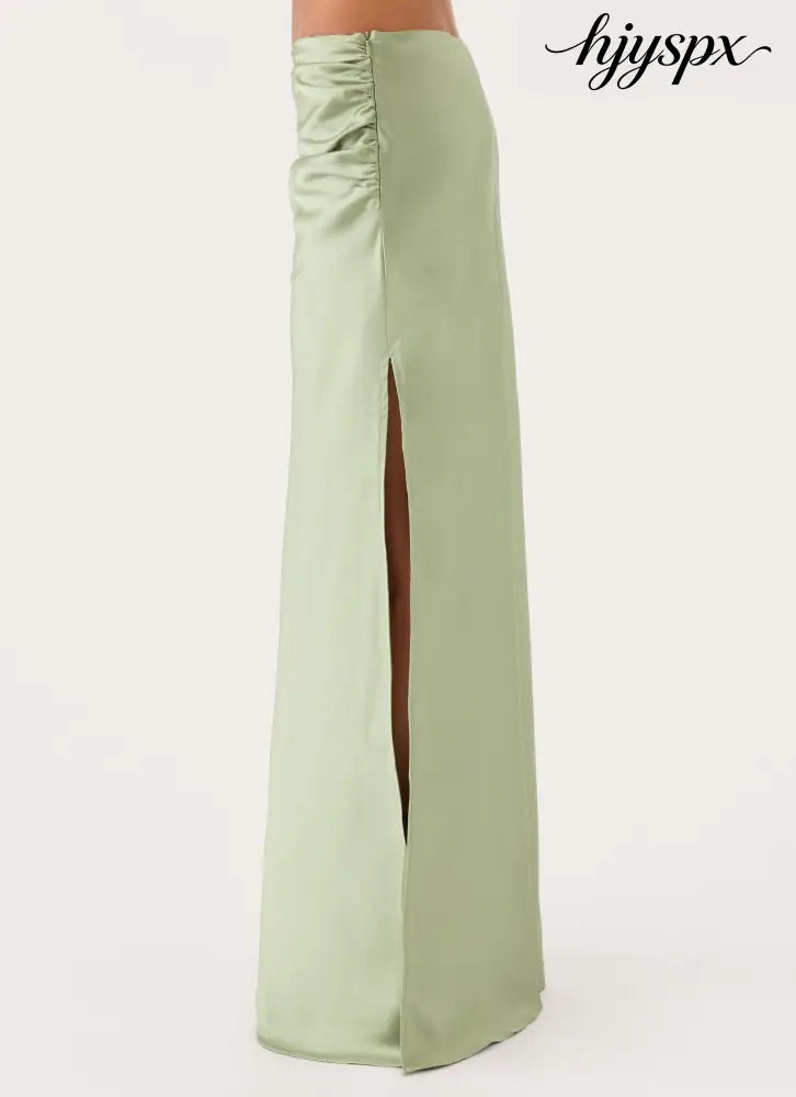 Belle Chime Maxi Skirt - Sage - Maxi Skirts