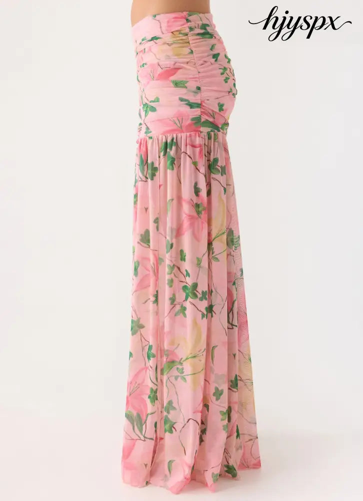 Cantrall Maxi Skirt - Blooming Spring - Maxi Skirts