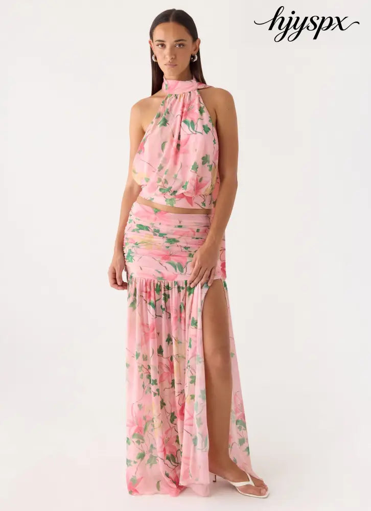 Cantrall Maxi Skirt - Blooming Spring - Maxi Skirts