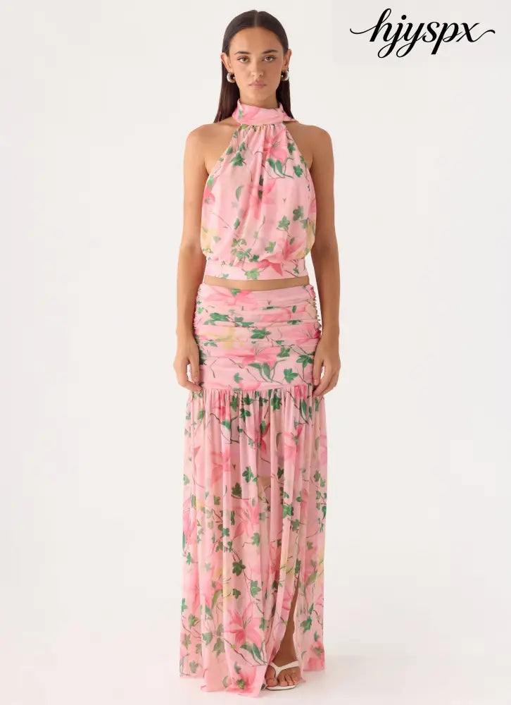 Cantrall Maxi Skirt - Blooming Spring - Maxi Skirts