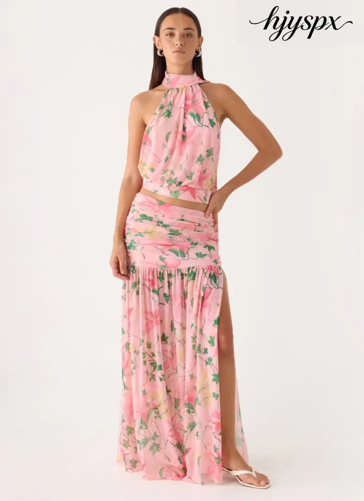 Cantrall Maxi Skirt - Blooming Spring - Maxi Skirts