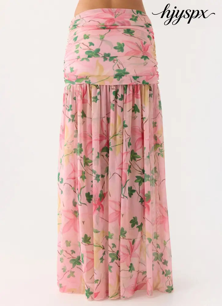 Cantrall Maxi Skirt - Blooming Spring - Maxi Skirts