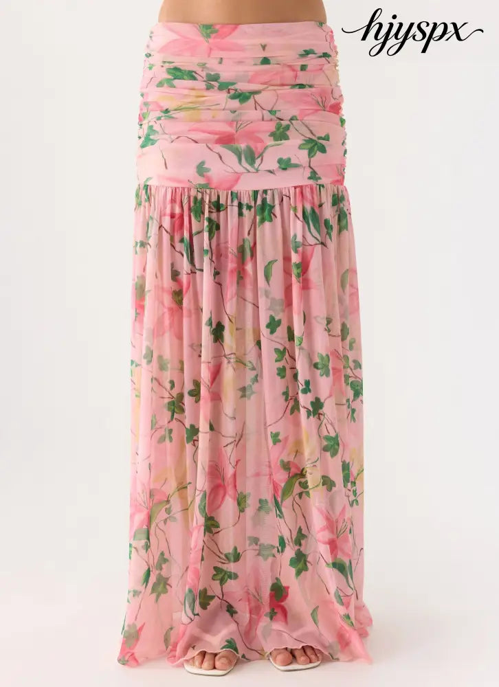 Cantrall Maxi Skirt - Blooming Spring - Maxi Skirts