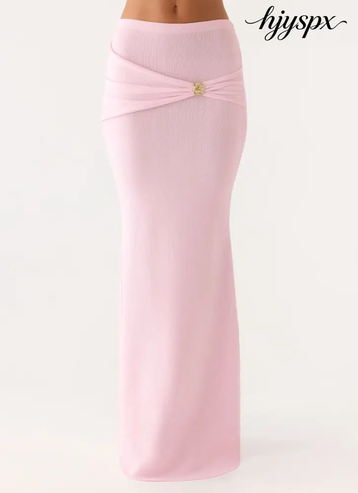 Colipso Maxi Skirt - Pink - Maxi Skirt