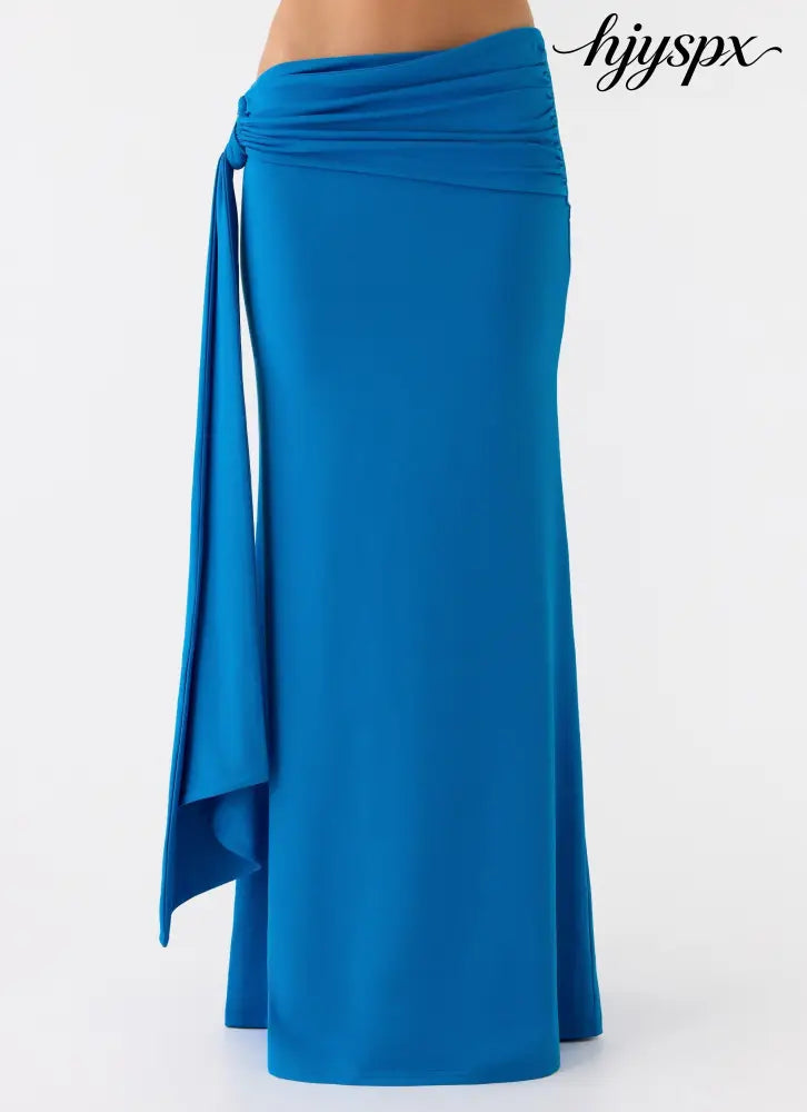 Demiase Maxi Skirt - Royal Blue - Maxi Skirt