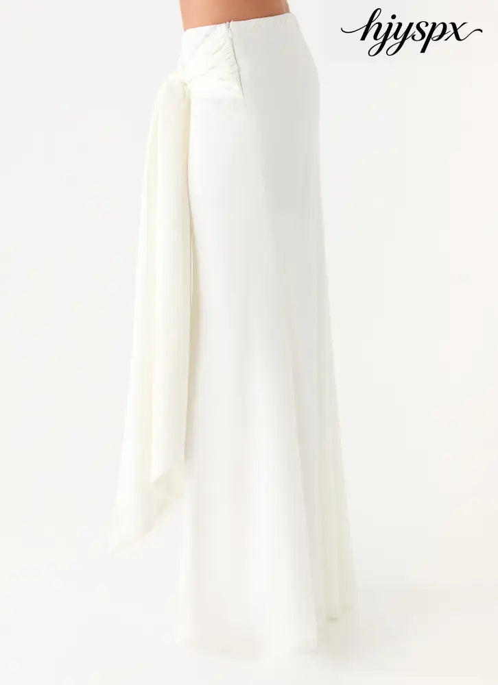 Eirlys Maxi Skirt - White - Maxi Skirt