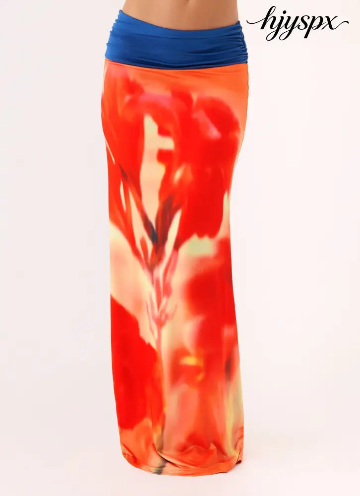 Fraser Maxi Skirt - Sunburnt Petal - Maxi Skirt
