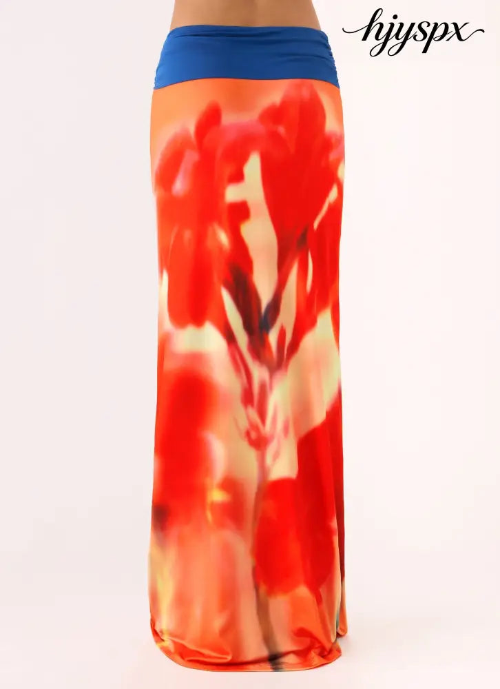 Fraser Maxi Skirt - Sunburnt Petal - Maxi Skirt
