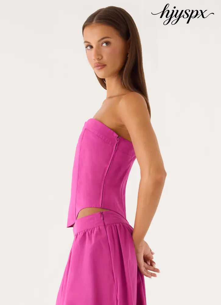Grand Gestures Bustier - Berry Kiss - Bustier Tops