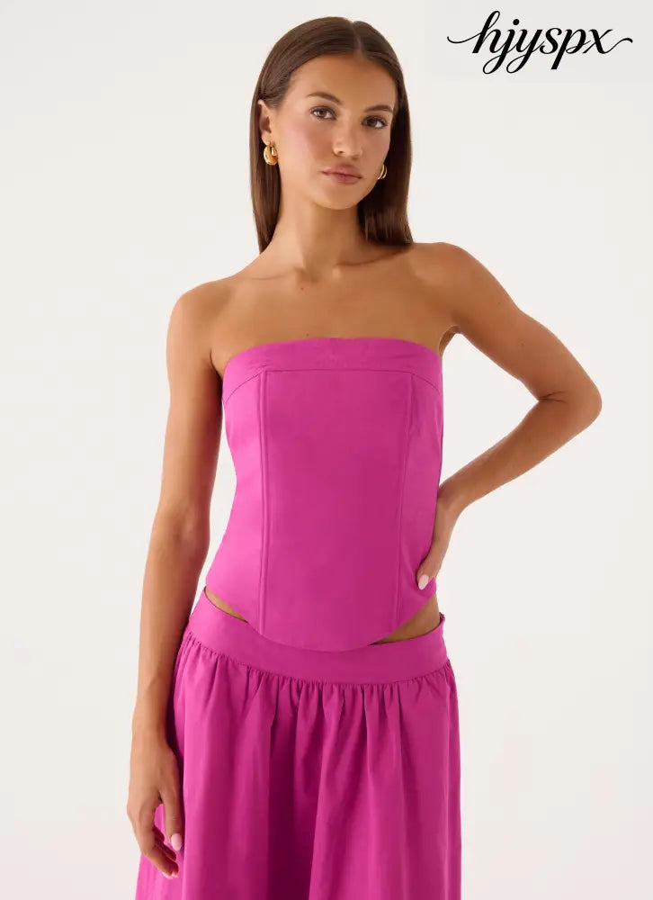 Grand Gestures Bustier - Berry Kiss - Bustier Tops