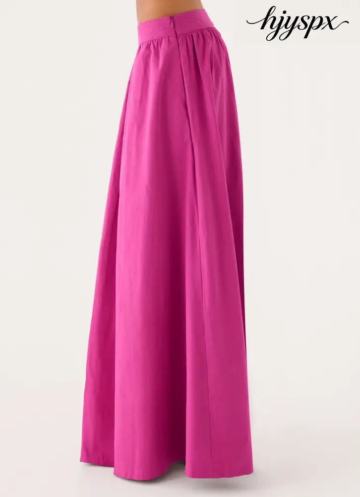 Grand Gestures Maxi Skirt - Berry Kiss - Maxi Skirts
