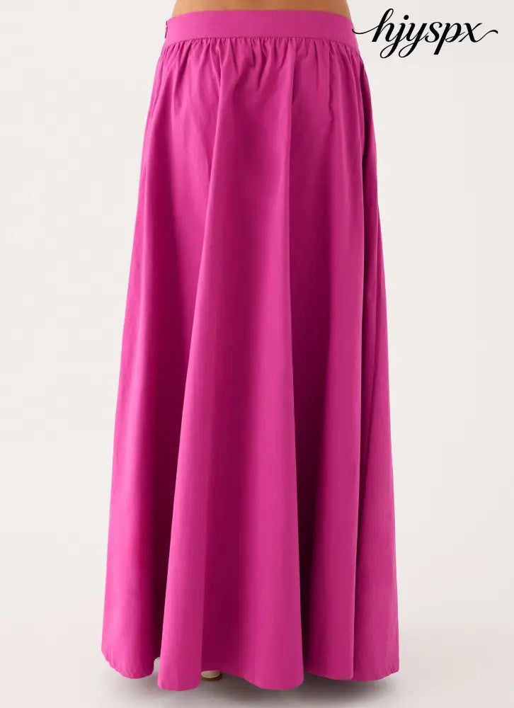 Grand Gestures Maxi Skirt - Berry Kiss - Maxi Skirts