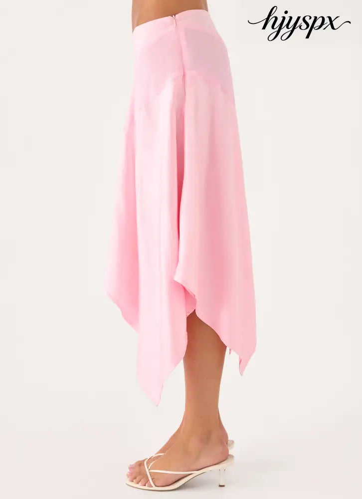 Klose Midi Skirt - Pink - Midi Skirts