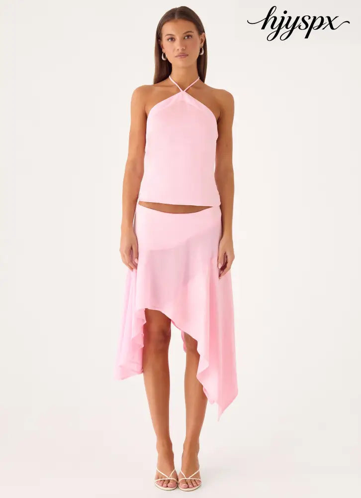 Klose Midi Skirt - Pink - Midi Skirts