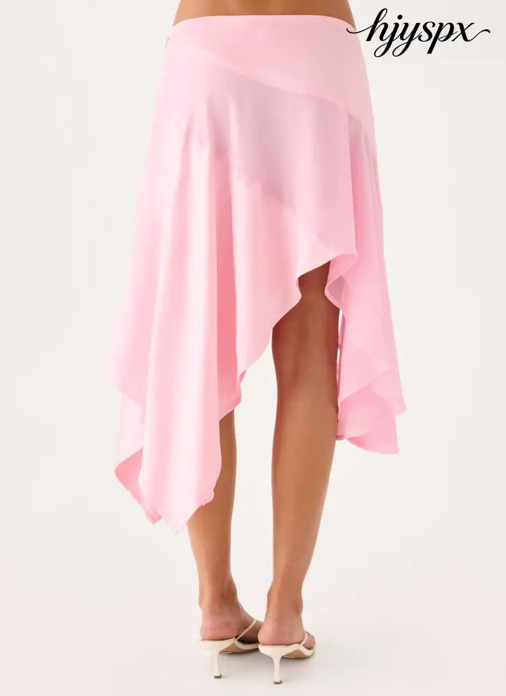 Klose Midi Skirt - Pink - Midi Skirts