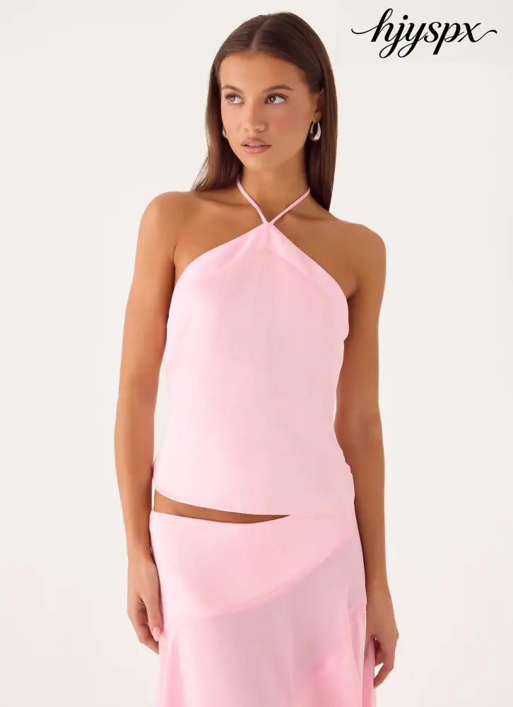Klose Top - Pink - Halter Tops