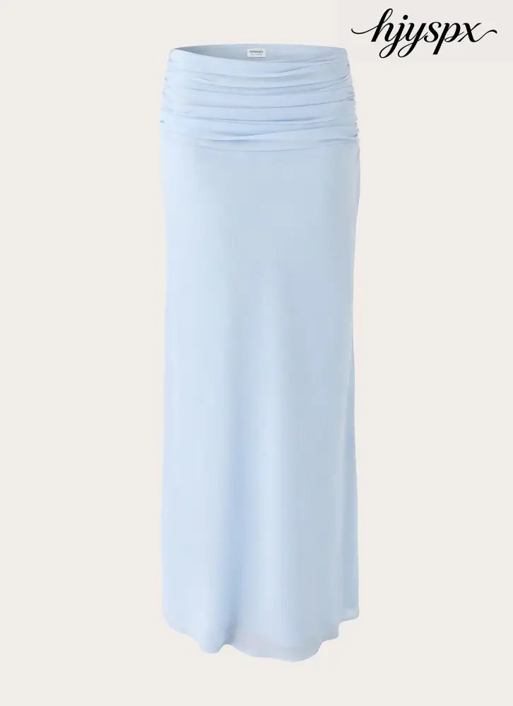 Lauretta Maxi Skirt - Baby Blue - Maxi Skirts