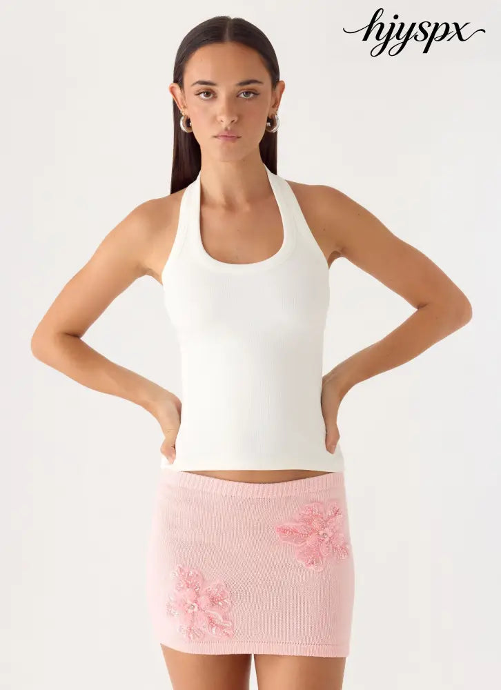 Neverland Mini Skirt - Baby Pink - Mini Skirts