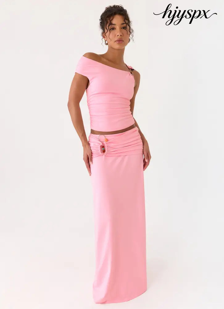 Nomanda Maxi Skirt - Pink - Maxi Skirt