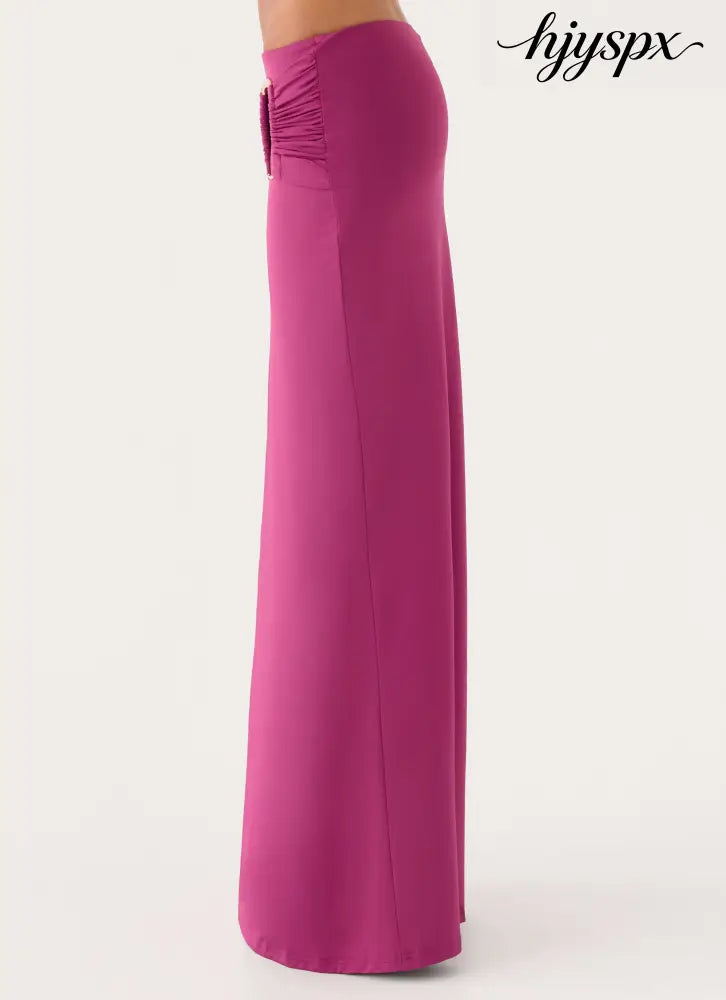 Rosanna Maxi Skirt - Plum - Maxi Skirts