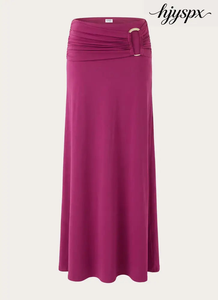 Rosanna Maxi Skirt - Plum - Maxi Skirts