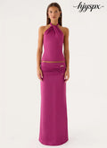 Rosanna Maxi Skirt - Plum - Maxi Skirts