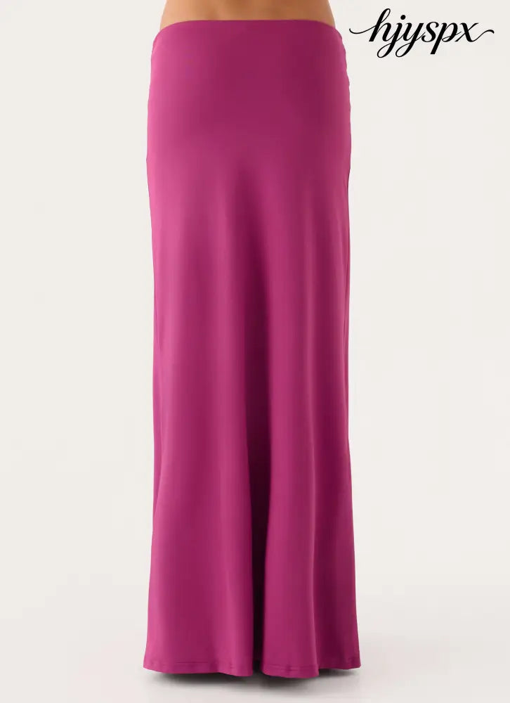 Rosanna Maxi Skirt - Plum - Maxi Skirts