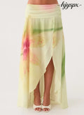 Sadona Asymmetric Maxi Skirt - Soft Lily - Maxi Skirts