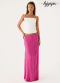 Secret Spot Maxi Skirt - Berry Kiss - Maxi Skirts