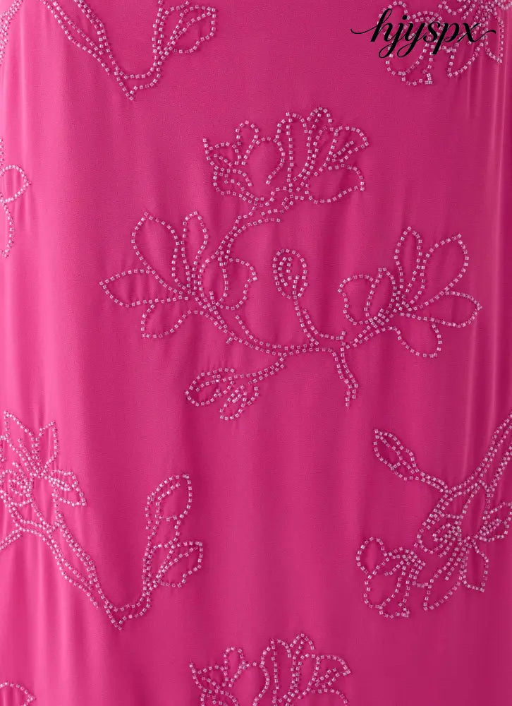 Secret Spot Maxi Skirt - Berry Kiss - Maxi Skirts