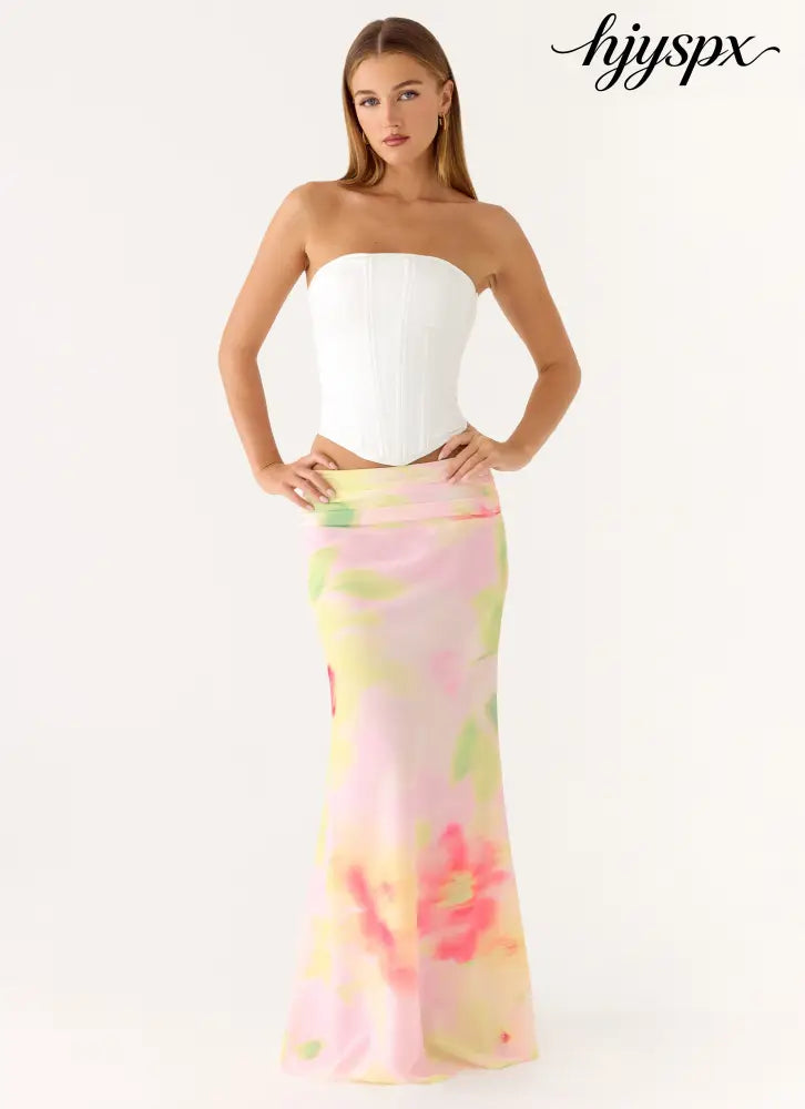 Sinnie Maxi Skirt - Floral Romance - Maxi Skirt