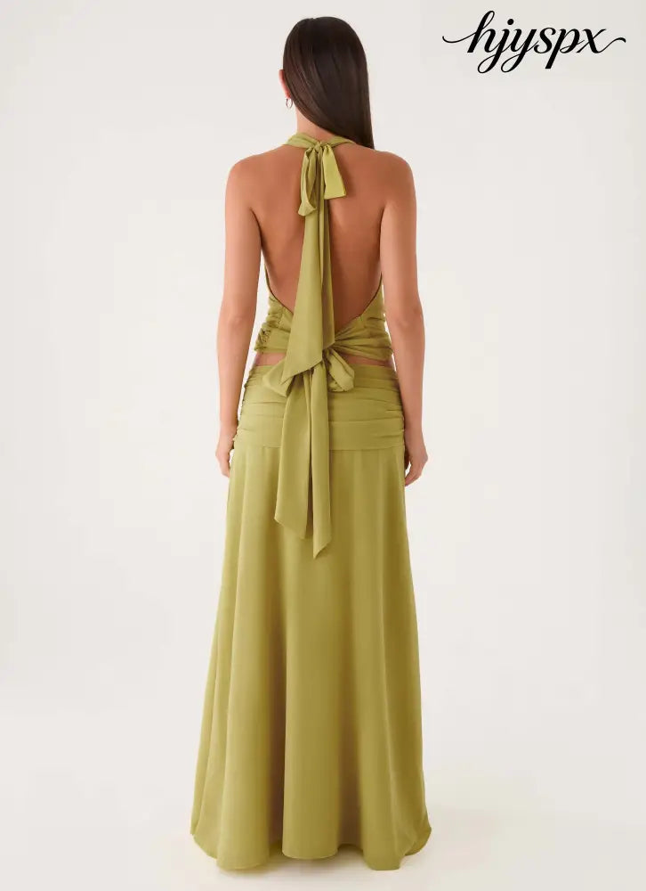 Willowmena Maxi Skirt - Lime - Maxi Skirts